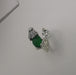 Wholesale 10pcs 925 ancient silver open food ring JDC-RS-NS009 Rings 尼森 green D 10pcs Wholesale Jewelry JoyasDeChina Joyas De China