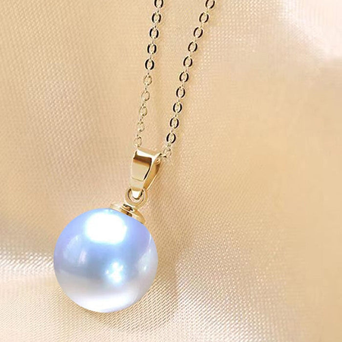 Wholesale 14MM Deep Purple Beads Gold Champagne Gold Purple Pink Imitation Pearl Plated 925 Silver Necklace Women Pendant Accessories Pendant JoyasDeChina 12MM colorful white bead gold pendant [not with chain] [bulk packaging]] Wholesale Jewelry JoyasDeChina Joyas De China