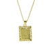 Wholesale 18k Brass Square Square Brand Simple 26 English Letter Pendant Necklace Necklaces JoyasDeChina Necklace j Wholesale Jewelry JoyasDeChina Joyas De China