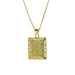 Wholesale 18k Brass Square Square Brand Simple 26 English Letter Pendant Necklace Necklaces JoyasDeChina Necklace t Wholesale Jewelry JoyasDeChina Joyas De China