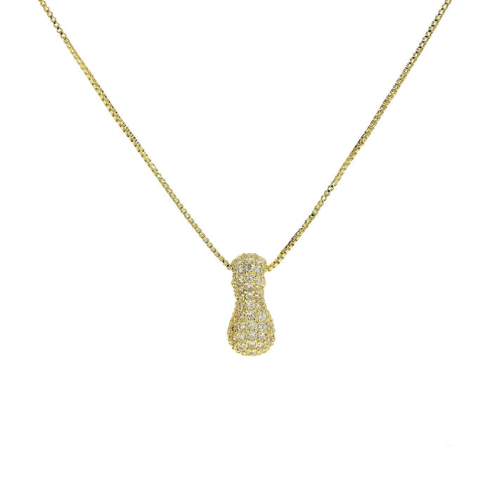 Wholesale 18k brass zircon bubble balloon 26 English letters pendant necklace Pendant JoyasDeChina Gold necklace i Wholesale Jewelry JoyasDeChina Joyas De China