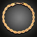 Wholesale 18K Copper Gold Plated Iron Alloy Twist Chain Necklace Bracelet Set JDC-NE-YDF003 Necklaces 创易东方 41cm Wholesale Jewelry JoyasDeChina Joyas De China