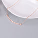 Wholesale 18K Titanium Steel Rose Gold Necklace（F） JDC-NE-YS050 Necklaces 艺昇 rose gold Wholesale Jewelry JoyasDeChina Joyas De China