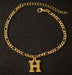 Wholesale 26 Alloy Letter Copper Chain Anklet JDC-AS-Shuangs004 Anklet 双硕 H Wholesale Jewelry JoyasDeChina Joyas De China