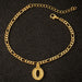 Wholesale 26 Alloy Letter Copper Chain Anklet JDC-AS-Shuangs004 Anklet 双硕 O Wholesale Jewelry JoyasDeChina Joyas De China