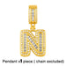 Wholesale 26 English gold gold plated necklace JDC-NE-AS564 Necklaces 集沛 Wholesale Jewelry JoyasDeChina Joyas De China