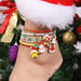 Wholesale 7 PCS Christmas beads anklet suit Santa Christmas tree snowman foot ornaments Anklets JoyasDeChina Wholesale Jewelry JoyasDeChina Joyas De China