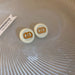 Wholesale 925 Silver Post Alphabet Rhinestone Earrings (F)JDC-ES-Fengm003 Earrings 丰美 11# silver needle. White earring Wholesale Jewelry JoyasDeChina Joyas De China