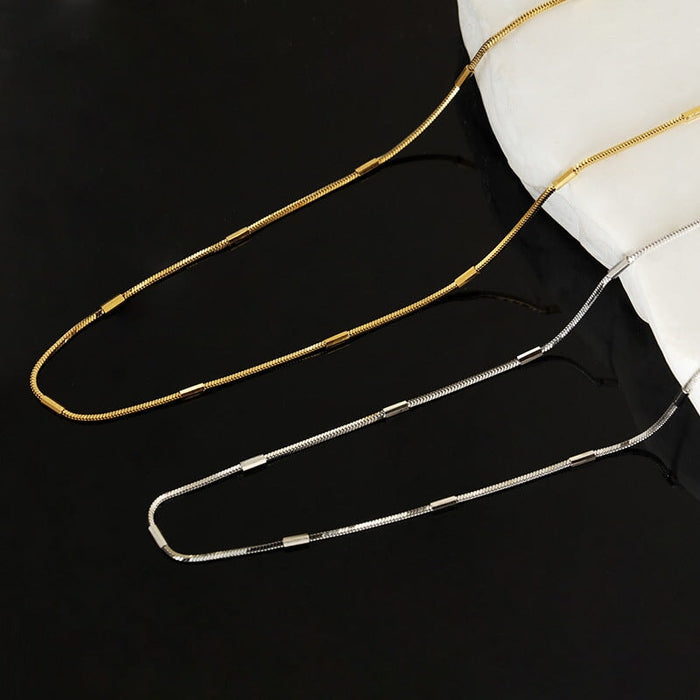 Wholesale 925 sterling silver necklace female snake bone chain temperament jewelry accessories Necklaces JoyasDeChina Wholesale Jewelry JoyasDeChina Joyas De China