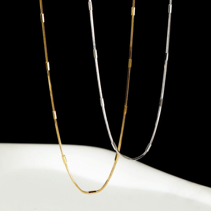 Wholesale 925 sterling silver necklace female snake bone chain temperament jewelry accessories Necklaces JoyasDeChina Wholesale Jewelry JoyasDeChina Joyas De China