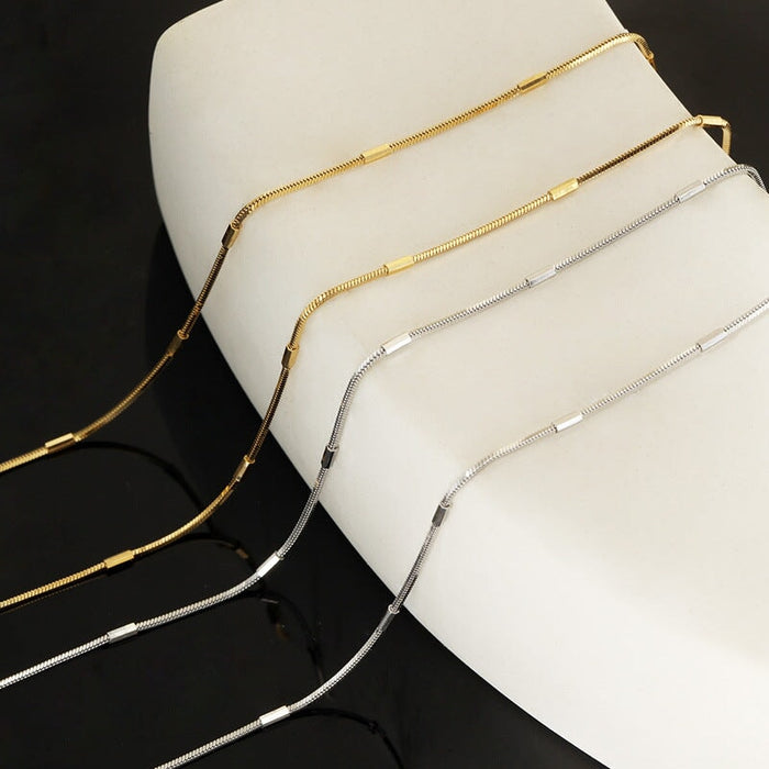 Wholesale 925 sterling silver necklace female snake bone chain temperament jewelry accessories Necklaces JoyasDeChina Wholesale Jewelry JoyasDeChina Joyas De China