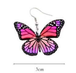 Wholesale acrylic Butterfly Earrings JDC-ES-XUEP022 Earrings 雪帕 Wholesale Jewelry JoyasDeChina Joyas De China