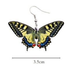 Wholesale acrylic Butterfly Earrings JDC-ES-XUEP022 Earrings 雪帕 Wholesale Jewelry JoyasDeChina Joyas De China