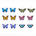 Wholesale acrylic Butterfly Earrings JDC-ES-XUEP022 Earrings 雪帕 Wholesale Jewelry JoyasDeChina Joyas De China