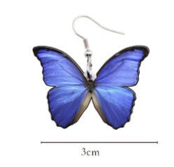 Wholesale acrylic Butterfly Earrings JDC-ES-XUEP022 Earrings 雪帕 Wholesale Jewelry JoyasDeChina Joyas De China