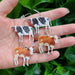 Wholesale acrylic cow earrings JDC-ES-XUEP012 Earrings 雪帕 Wholesale Jewelry JoyasDeChina Joyas De China