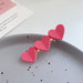 Wholesale Acrylic Heart Hair Clip JDC-HC-HaoF001 Hair Clip 浩福 Wholesale Jewelry JoyasDeChina Joyas De China