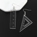 Wholesale acrylic math Earrings JDC-ES-XUEP014 Earrings 雪帕 light Wholesale Jewelry JoyasDeChina Joyas De China