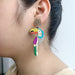 Wholesale acrylic parrot earrings JDC-ES-XUEP023 Earrings 雪帕 Wholesale Jewelry JoyasDeChina Joyas De China