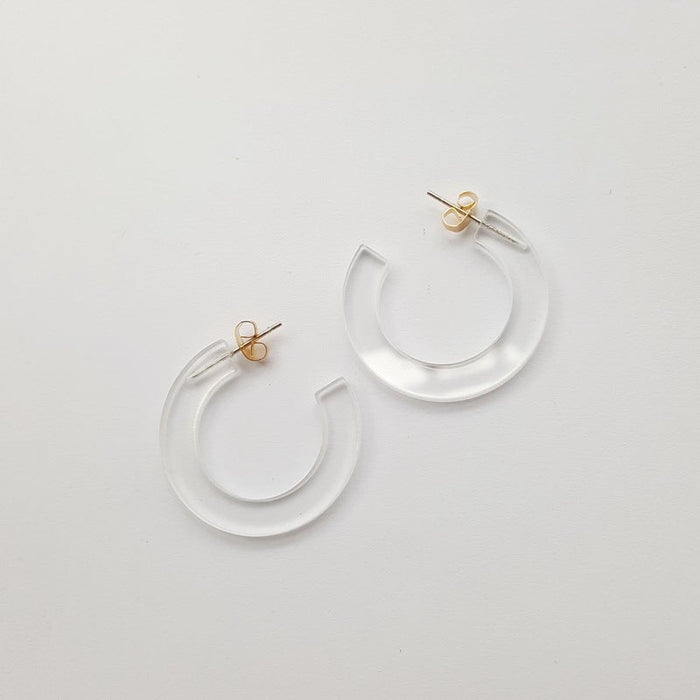 Wholesale acrylic round earrings JDC-ES-XUEP021 Earrings 雪帕 21 Wholesale Jewelry JoyasDeChina Joyas De China