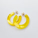 Wholesale acrylic round earrings JDC-ES-XUEP021 Earrings 雪帕 24 Wholesale Jewelry JoyasDeChina Joyas De China