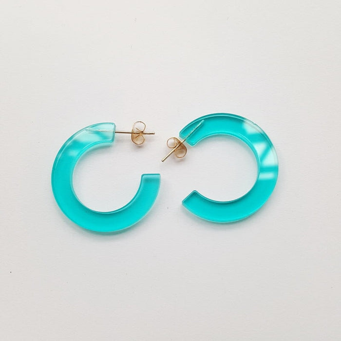 Wholesale acrylic round earrings JDC-ES-XUEP021 Earrings 雪帕 26 Wholesale Jewelry JoyasDeChina Joyas De China