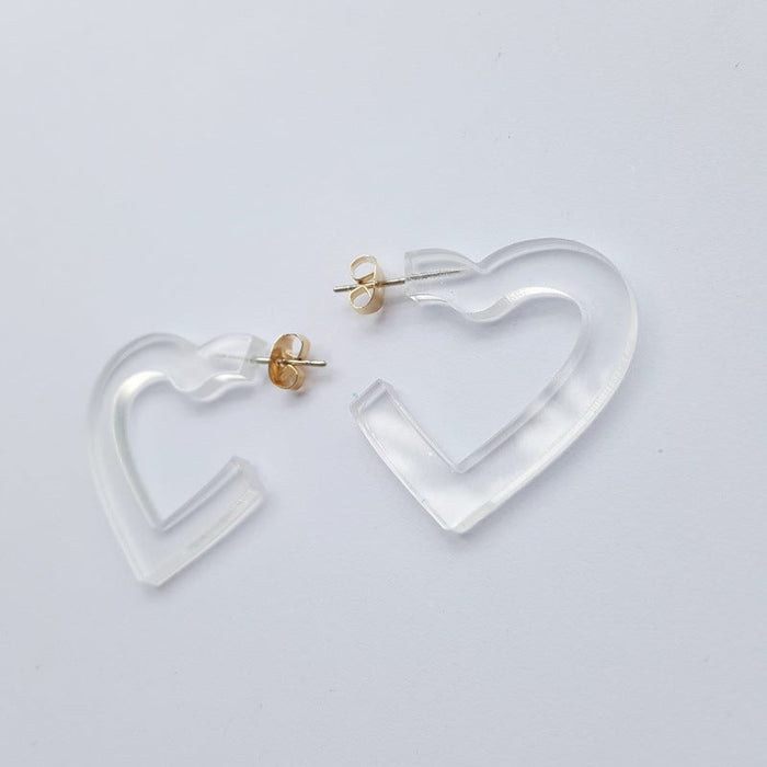 Wholesale acrylic round earrings JDC-ES-XUEP021 Earrings 雪帕 3 Wholesale Jewelry JoyasDeChina Joyas De China