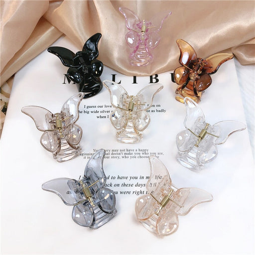 Wholesale Acrylic Transparent Butterfly Hair Clips JDC-HC-Jiax005 Hair Clips 佳芯 Wholesale Jewelry JoyasDeChina Joyas De China