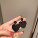 Wholesale Alloy Black Flower Leaf Earrings JDC-ES-GM006 Earrings 冈麦 #5 Love Wholesale Jewelry JoyasDeChina Joyas De China