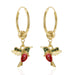 Wholesale Alloy Color Animal Necklace Vintage Bird Earrings JDC-ES-GM004 Earrings 冈麦 Ring red hummingbird Wholesale Jewelry JoyasDeChina Joyas De China