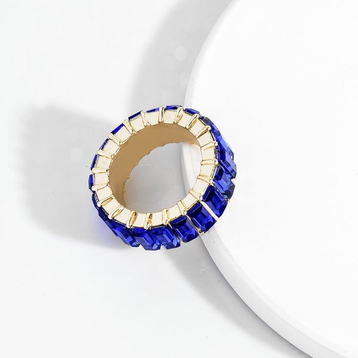 Wholesale Alloy Crystal Color Rings JDC-RS-YiD001 Rings 宜达 golden blue 5 Wholesale Jewelry JoyasDeChina Joyas De China