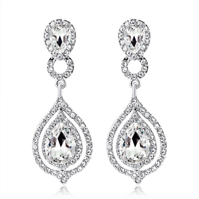 Wholesale alloy diamond earrings JDC-ES-GSDB021 Earrings 丹比华比 1 Wholesale Jewelry JoyasDeChina Joyas De China