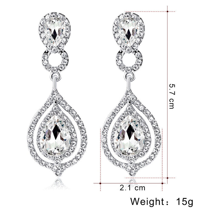 Wholesale alloy diamond earrings JDC-ES-GSDB021 Earrings 丹比华比 Wholesale Jewelry JoyasDeChina Joyas De China