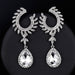 Wholesale alloy diamond-encrusted water drop earrings JDC-ES-GSDB013 Earrings 丹比华比 Wholesale Jewelry JoyasDeChina Joyas De China