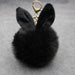 Wholesale Alloy Imitation Rabbit Hair Rabbit Ear Hair Ball Pom Pom Keychain JDC-KC-Zuge006 Keychains 祖格 Wholesale Jewelry JoyasDeChina Joyas De China