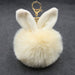 Wholesale Alloy Imitation Rabbit Hair Rabbit Ear Hair Ball Pom Pom Keychain JDC-KC-Zuge006 Keychains 祖格 Wholesale Jewelry JoyasDeChina Joyas De China