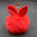 Wholesale Alloy Imitation Rabbit Hair Rabbit Ear Hair Ball Pom Pom Keychain JDC-KC-Zuge006 Keychains 祖格 Wholesale Jewelry JoyasDeChina Joyas De China