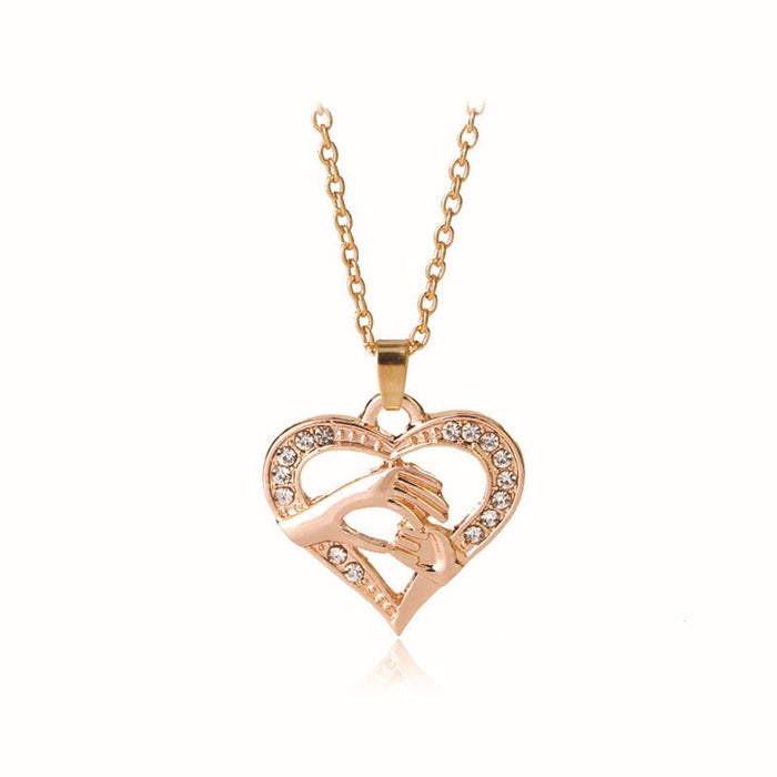 Wholesale alloy mother's day love JDC-NE-ZJ008 ecklaces 志嘉 A1739-rose golden Wholesale Jewelry JoyasDeChina Joyas De China