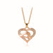 Wholesale alloy mother's day love JDC-NE-ZJ008 ecklaces 志嘉 A1739-rose golden Wholesale Jewelry JoyasDeChina Joyas De China