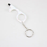 Wholesale Alloy Multifunctional Double-sided Diamond Door Opener Keychain JDC-KC-TouMS032 Keychains JoyasDeChina White Wholesale Jewelry JoyasDeChina Joyas De China