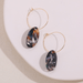 Wholesale Alloy Oval Acetate Earrings JDC-ES-Ruol009 Earrings 若龙 Wholesale Jewelry JoyasDeChina Joyas De China