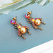 Wholesale Alloy Rhinestone Bee Insect Earrings JDC-ES-JJ353 Earrings 聚嘉 Wholesale Jewelry JoyasDeChina Joyas De China