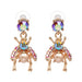 Wholesale Alloy Rhinestone Bee Insect Earrings JDC-ES-JJ353 Earrings 聚嘉 color Wholesale Jewelry JoyasDeChina Joyas De China