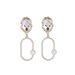 Wholesale Alloy Set Pearl Oval Hollow Hollow Hoop Earrings JDC-ES-Ruol011 Earrings 若龙 Wholesale Jewelry JoyasDeChina Joyas De China