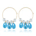 Wholesale Alloy Shell Pearl Earrings JDC-ES-Duoh009 Earrings 朵涵 lake blue Wholesale Jewelry JoyasDeChina Joyas De China