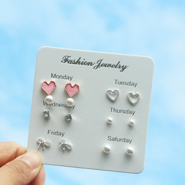 Wholesale Alloy Sweet Small Fresh Love Stud Earrings JDC-ES-Yizhong009 Earrings 怡众 Wholesale Jewelry JoyasDeChina Joyas De China