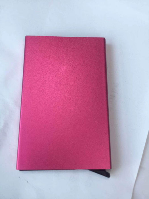 Wholesale Aluminum Alloy Credit Card Business Card Case Anti Degaussing JDC-CB-CLJ001 Card Case 春丽嘉 rose red Wholesale Jewelry JoyasDeChina Joyas De China