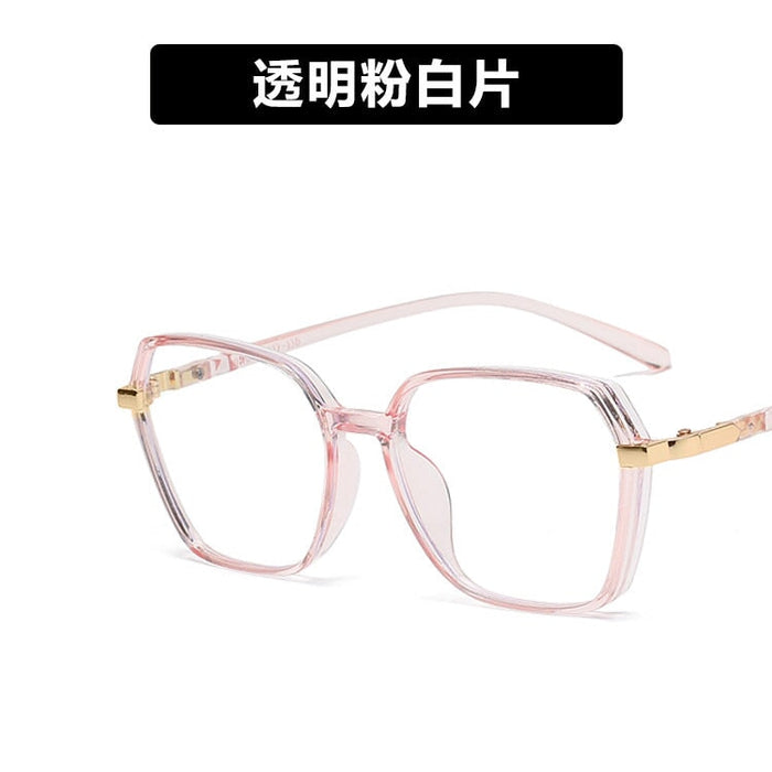 Wholesale Anti Blue Light Irregular PC Glasses Frames JDC-SG-PLS017 Sunglasses 普琳丝 pink / Wholesale Jewelry JoyasDeChina Joyas De China