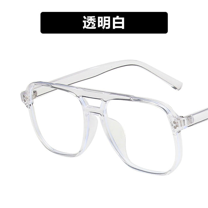 Wholesale Anti Blue Light PC Large Frame Glasses JDC-SG-PLS010 Sunglasses 普琳丝 white / Wholesale Jewelry JoyasDeChina Joyas De China