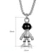 Wholesale Astronaut Hip Hop Stainless Steel Necklace JDC-NE-MLQ006 Necklaces 米朗奇 Wholesale Jewelry JoyasDeChina Joyas De China